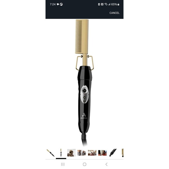 Andis Professional Heat Ceramic Press Comb for Hair, Straightener, 38335 - Picture 2 of 5